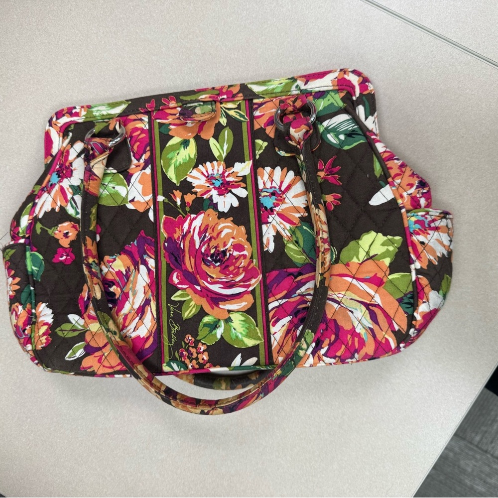 Vera Bradley Magnetic Frame Satchel in English Rose - Winter 2012